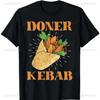 Мексика Dona Kebab Турецкий Кебаб Печатная Футболка Мужская Летняя Высококачественная Хлопковая Короткий Рукав Футболка Для Улицы Camisetas