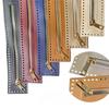 27см ПУ Ремешок Молния Золотистый Металл DIY Вязание Крючком Аксессуары для Сумок Ручной Работы