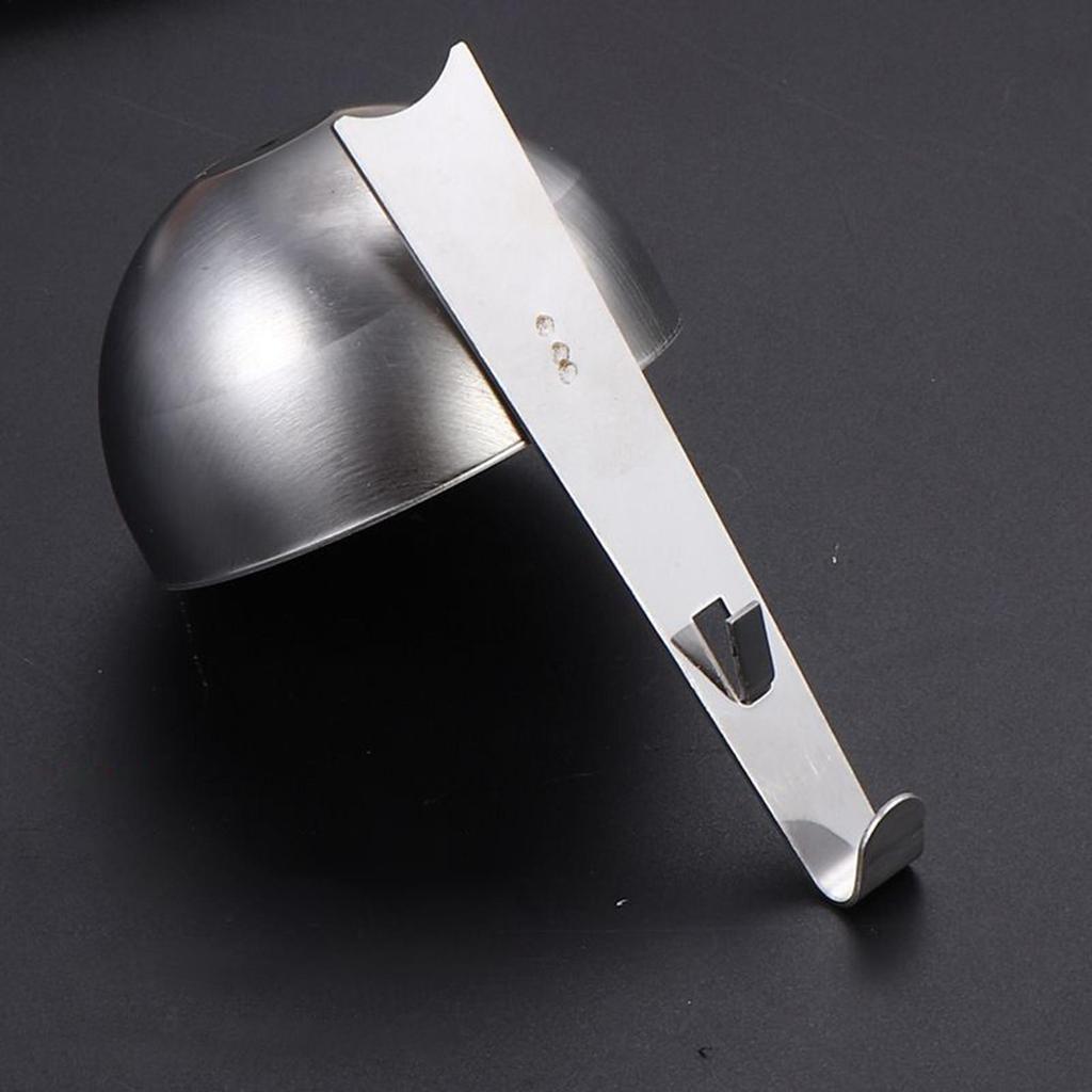 Poached Egg Cooker Hangable Stainless Steel Egg Poacher Round Boiler Steamer Nonstick Cups Holder for Kitchen Cooking Picnic 2