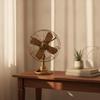 Retro Table Fan Model Antique-Style Metal Industrial for