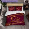 Brisbane Broncos Pattern Microfiber 3Pcs Bedding Set Decor Duvet Cover Set For Bedroom Home Use