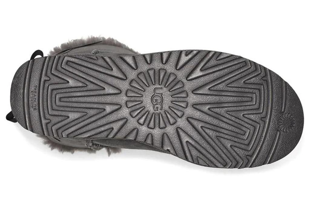 UGG Женские ботинки Short Bow Stiefel с флисовой подкладкой, серые 1110706-CHRC
