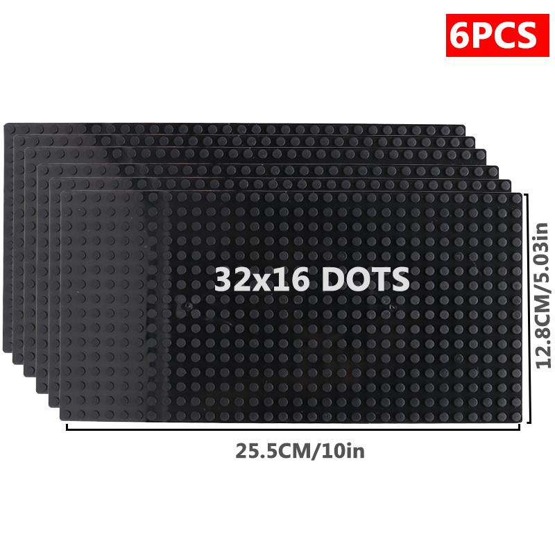 6 шт./компл. базовая пластина 32*32 32*16 шпильки классические фигурки строительные блоки пластины кирпичи опорная плита блоки детские игрушки для детей подарки