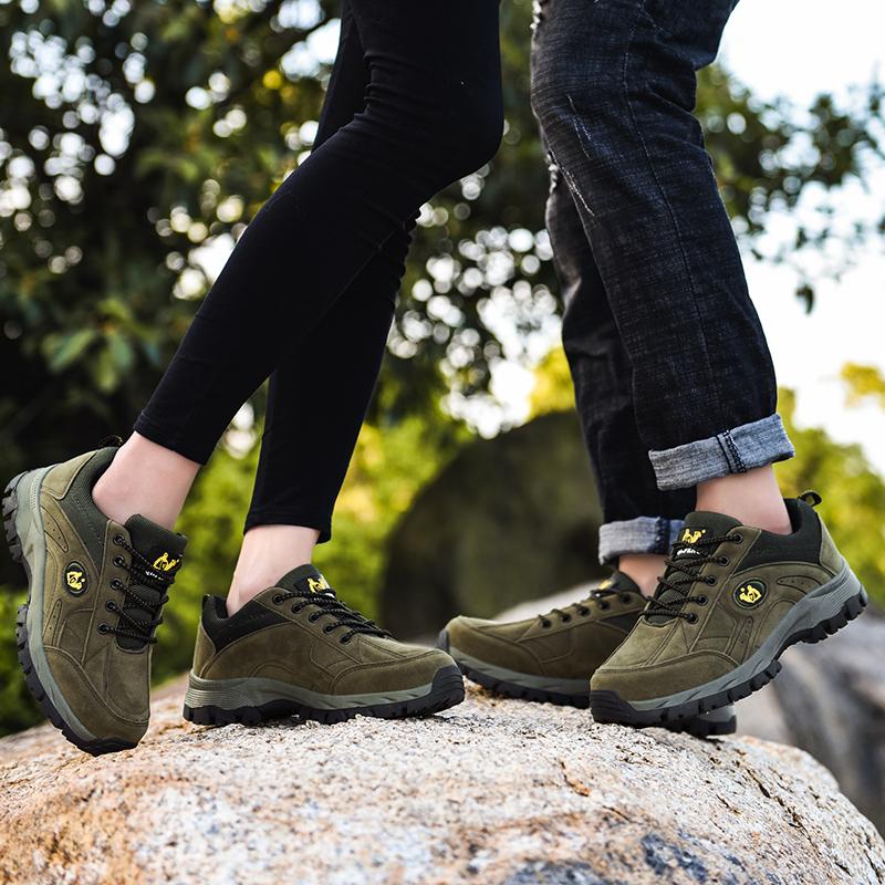 Couple Plus Size Fashionable Anti Slip Low Top Outdoor Hiking Shoes Sports and Leisure Shoes Hiking Shoes 36-49