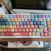 125 клавиш Круглые Клавиши Dunhuang Redness Panda Тематические Колпачки Клавиш Профиль OQO PBT Сублимационная Печать Набор Колпачков Клавиш для Кастомных Механических Клавиатур