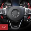 Red Aluminum Alloy Steering Wheel Paddle Shifter For Mercedes-Benz A B C E Class