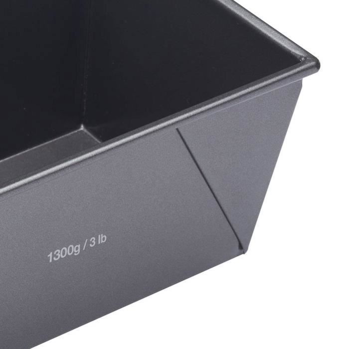 Moule à Cake - Kitchen Craft - Master Class - Acier au Carbone - 32 x 32 x 22 cm - Gris