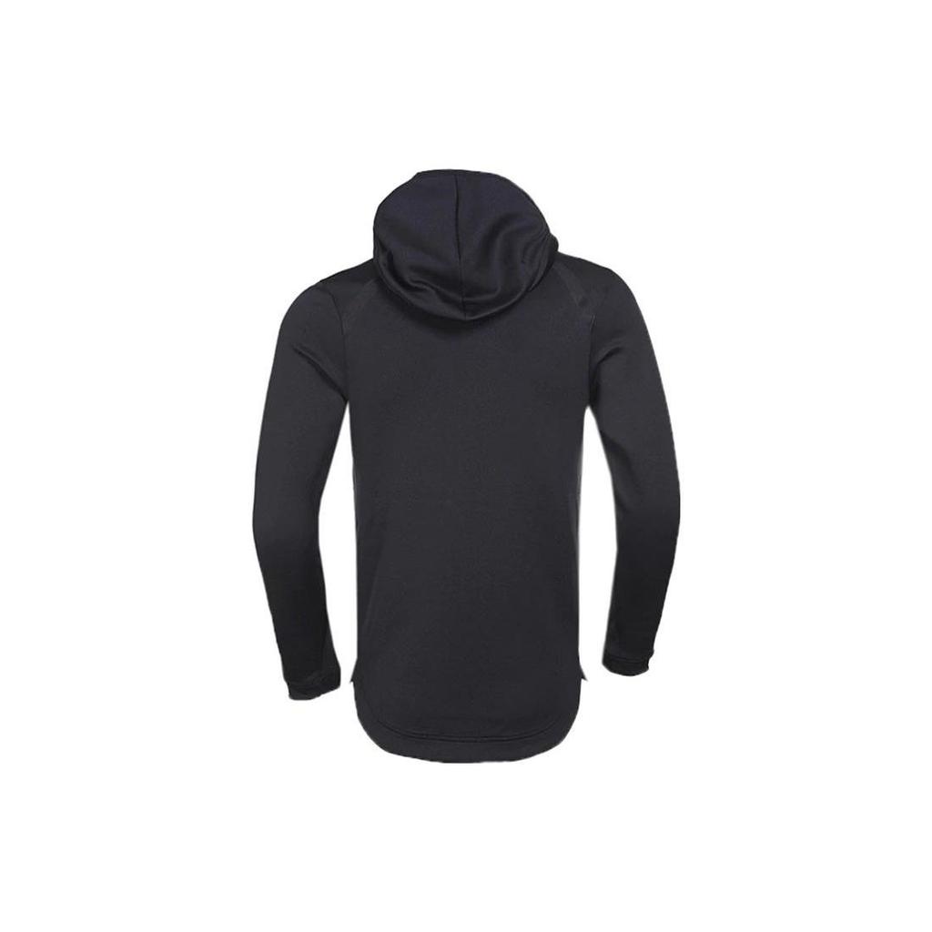 Nike Куртка с капюшоном и длинным рукавом с логотипом, однотонная, мужская, черная 856439-010