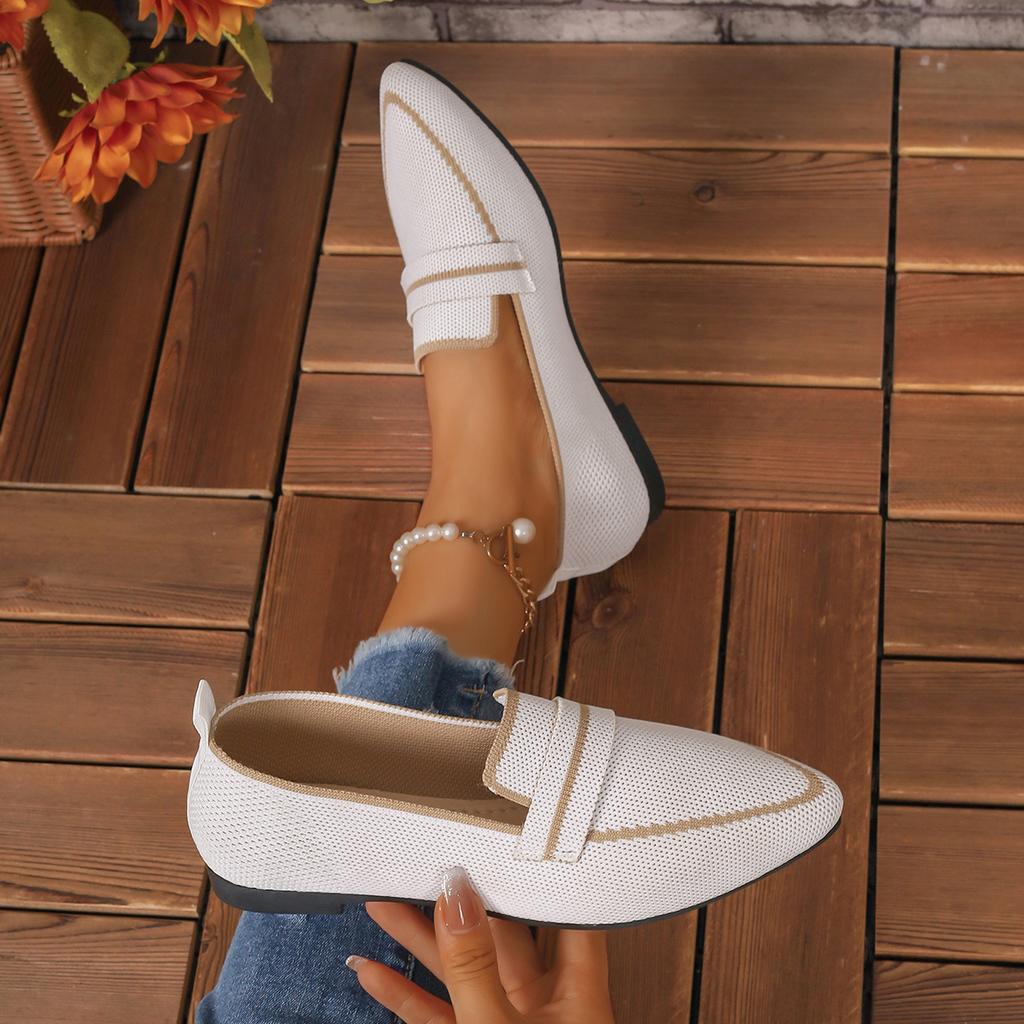 Женские туфли на плоской подошве Новые балетки с острым носком Босоножки Слипоны Повседневная обувь на низком каблуке Люксовый бренд для женщин Zapatos De Mujer