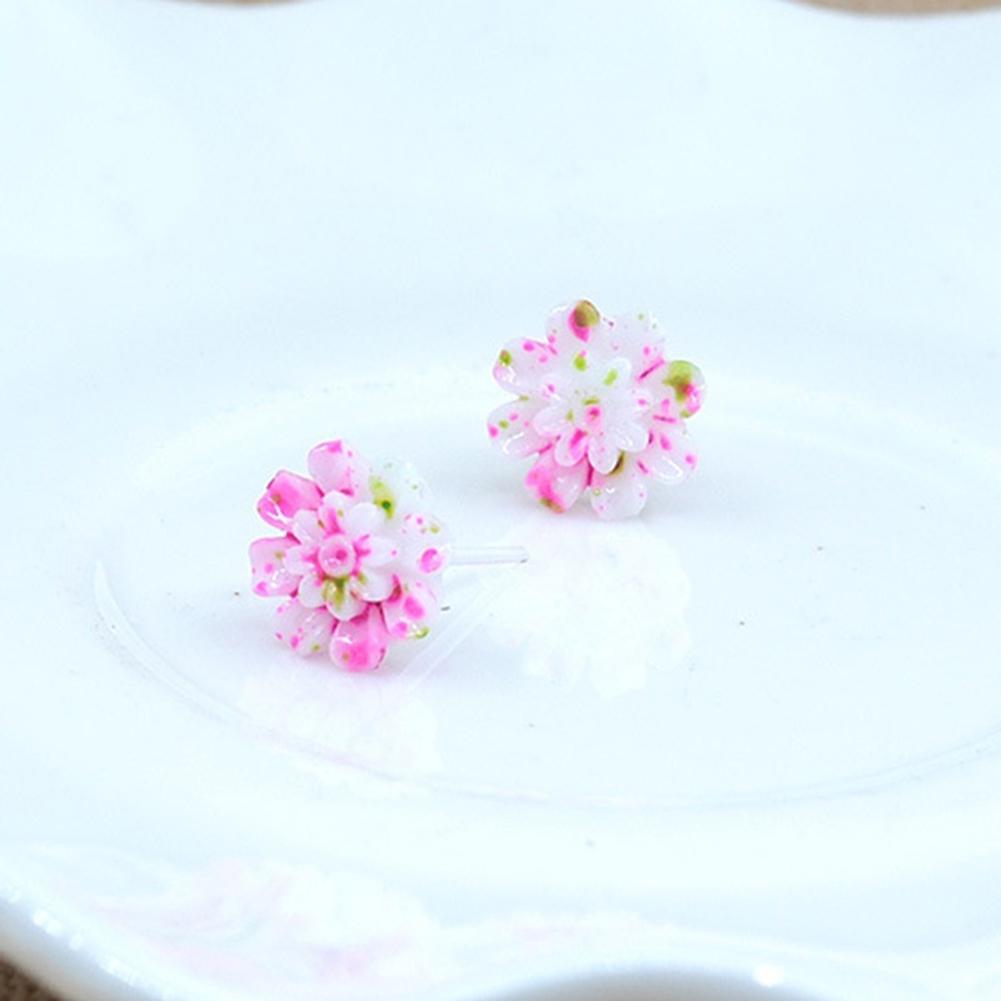 Серьги Bluelans, пары/комплект из смоляных цветов, женские милые серьги с разноцветными ромашками, 6 сережек-гвоздиков, ювелирные изделия