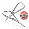 1 Pc Dental Orthodontic Elastic Placement Ligature Tie Holder 14cm Extra Fine Beak Stainless Steel Ligation Ring Dental Tools