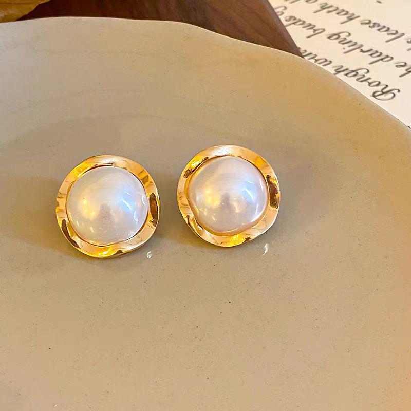 Элегантные кружевные серьги Ankola с красным жемчугом