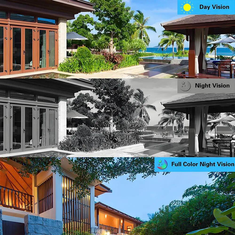 2024 Солнечная камера для наружного наблюдения с двумя объективами 8 МП 4G SIM IP 8000 мАч батареи Беспроводное видеонаблюдение V380 Защита безопасности 360 CCTV