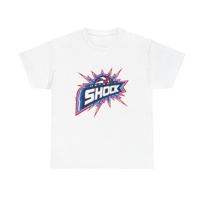 Detroit Shock Unisex Heavy Cotton T-Shirt, Retro Sports Tee, Detroit Shock T-shirt Graphic Tee