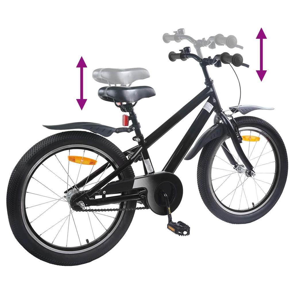 Kids  Bike 20 Inches for Ages 6 11 Black