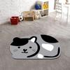 Круглый коврик с милым котом для детской комнаты — мягкий детский ковер в стиле бохо, моющийся детский коврик, детский коврик для ванной, коврик с милым животным, маленький круглый коврик, красочный коврик