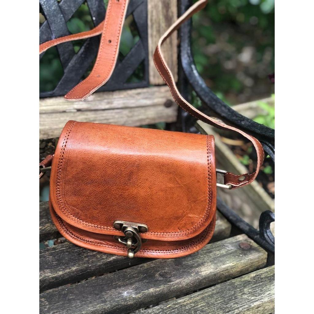 Маленькая кожаная седельная сумка в деревенском стиле, детская кожаная сумка через плечо, кожаная седельная сумка в винтажном стиле, EDC, сумка для телефона через плечо, сумка для лекарств