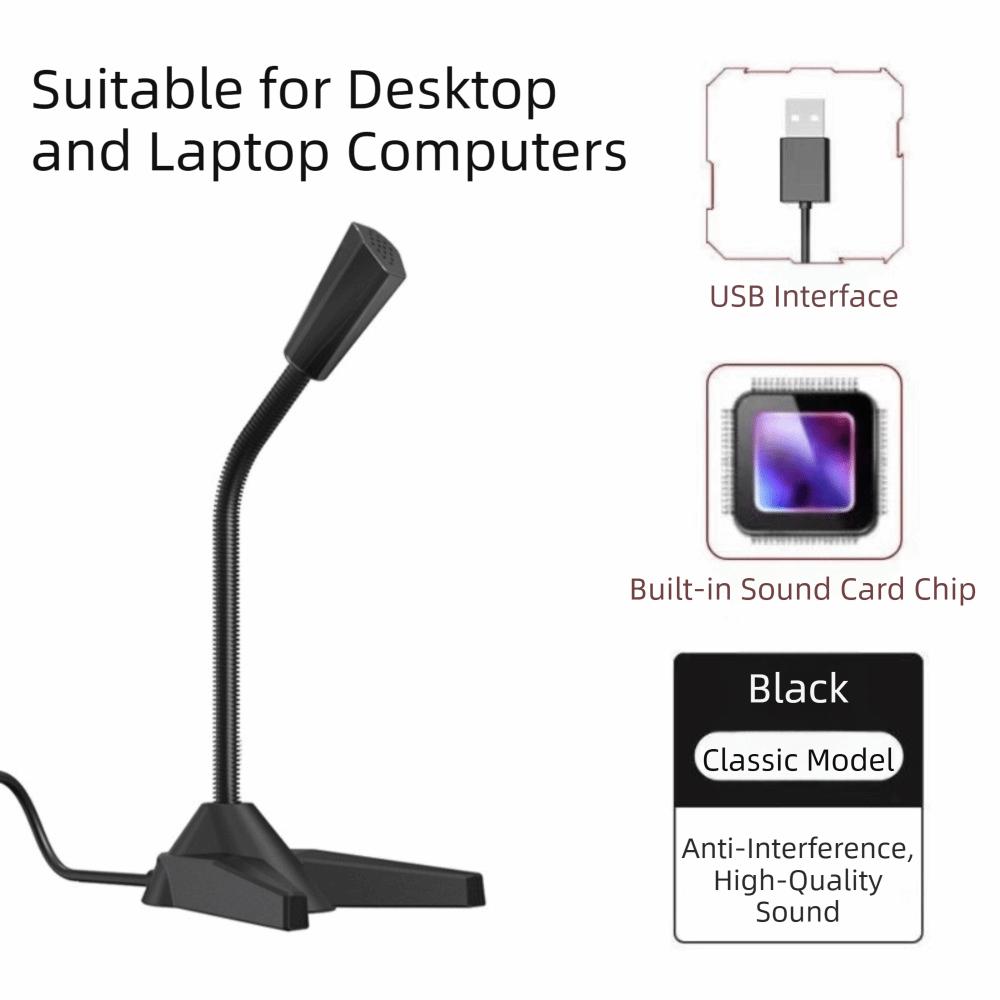 Mini Microphone Desktop Microphone Noise Cancelling External Mic Computer Mic Conference