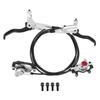 BULLSPANN 1 Set Bicycle Brake Accessories Aluminum Alloy Brake Handlebar Rear Left Front Right Brake Lever and Brake Wire for Road Bike MTB Silver