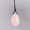Yoni Eggs - 3 Sizes Crystal Massage Eggs,Drilled, with Unwaxed String,Made of Natural Rose Quartz Jade for Yoni PC Muscles Massage