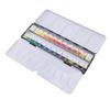 Watercolor Paint Set Portable Iron Box Solid Professional Watercolor Kit for Artists Students 24