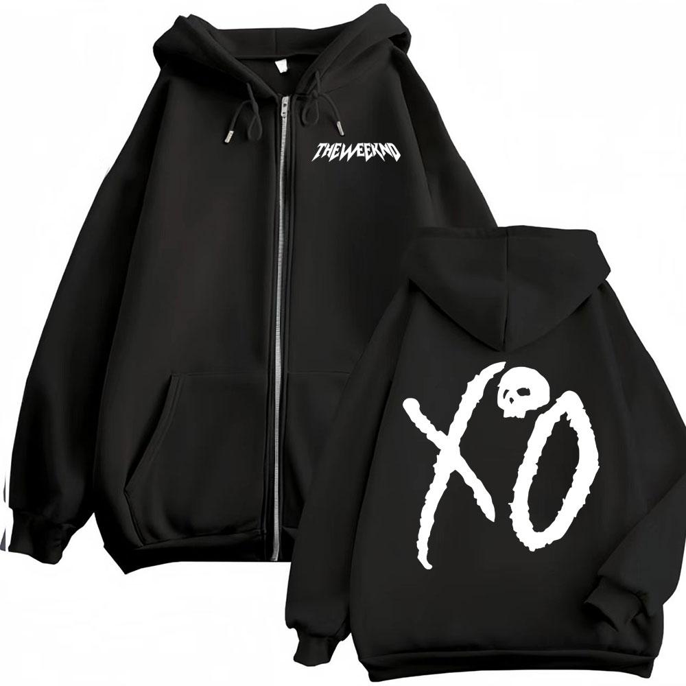 The Weeknd XO After Hours Til Dawn Куртки Толстовки Одежда Худи на молнии Оверсайз Флис С длинным рукавом На молнии Пуловеры