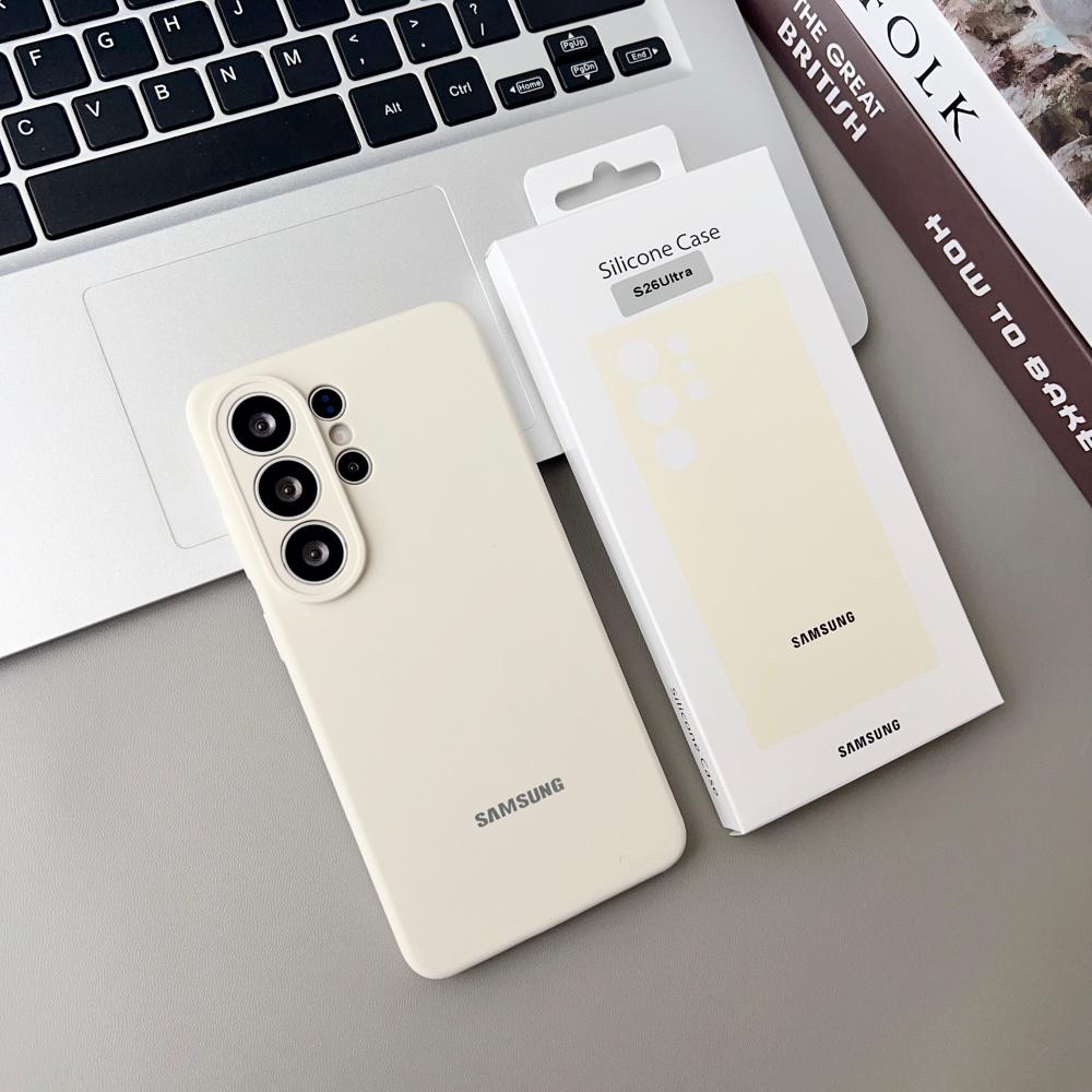 Original For Samsung S26 S25 Ultra S26 Case High Quality Liquid Silicone Cover Samsung S26 S25 Plus S24 Protector Shell & Box
