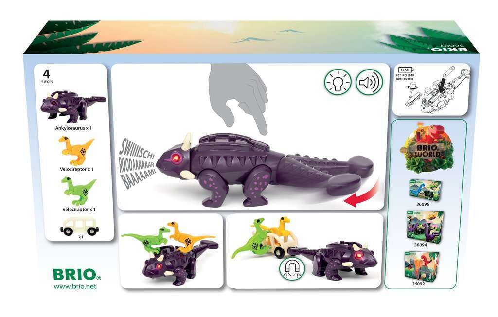 BRIO World 36082 Dinosaur Attack Set Japan Import [Authentic Physical Edition]