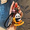 Adorable Cartoon Panda Keychain Cute Silicone Key Ring Perfect Gift For Couples And Friends