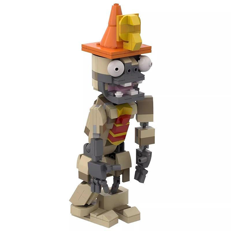 Bricklink Идеи MOC Растения против Зомби Игровые Растения и Зомби Наборы Фигурок для Битвы Горохометы Строительные Блоки Детские Игрушки Хэллоуин Подарок
