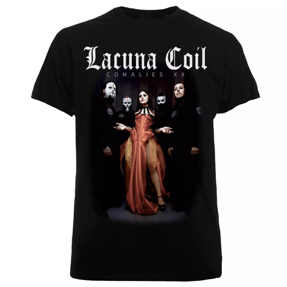 Comalies XX Lacuna Coil Band Black Cotton T Shirt Full Size S-5XL