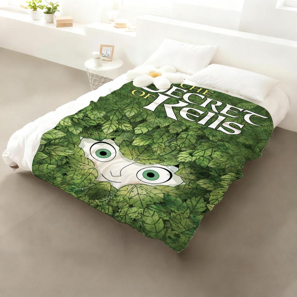 The Secret of Kells Throw Flannel Throw Blanket: Soft Kid-Friendly Warm Anti-Static All Season Washable Couch Bed Home
