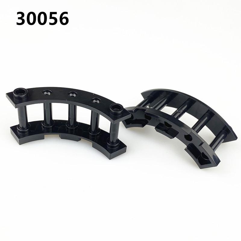 Compatible With 30056 Parts, Arc Railings, Small Particle Corner Guardrail Fence Building Block Accessories 4X4X2 Spare Parts