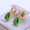 Fashion Drop Shape Cubic Zirconia Dangle Earrings for Women Jewelry Party Accessories