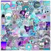 Sticker Girls,100 Pieces Purple VSCO Tumblr Aesthetic Stickers Waterproof