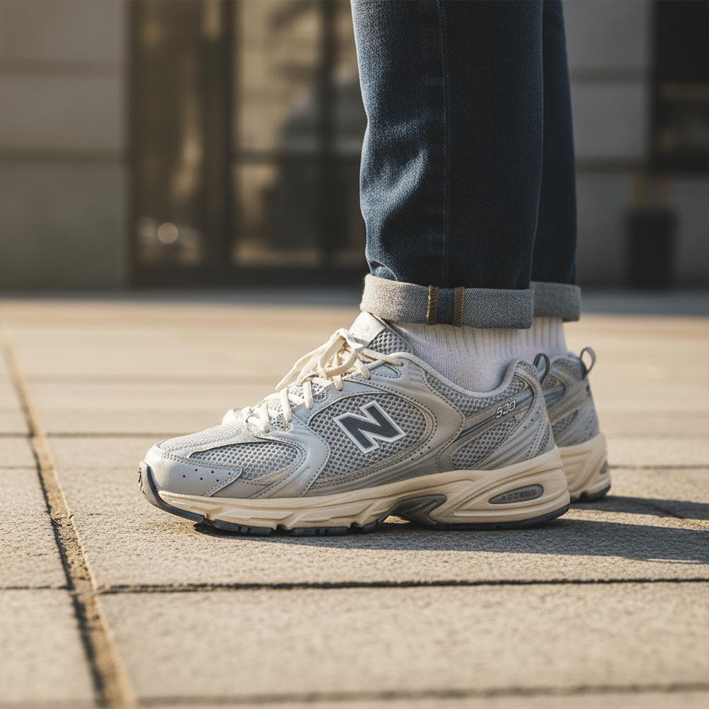 New Balance Кроссовки унисекс 530 Silver Moonbeam Белый Серебристый Металлик MR530VS