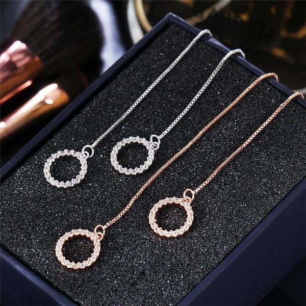 1 пара 3 стилей Кристалл Длинная цепочка кисточкой мотаться резьба серьги для женщин