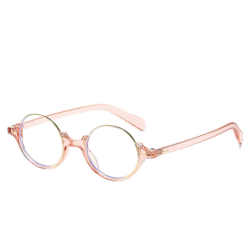 Круглые очки с полуободковой оправой, очки для ботаников, женские литературные очки, солнцезащитные очки