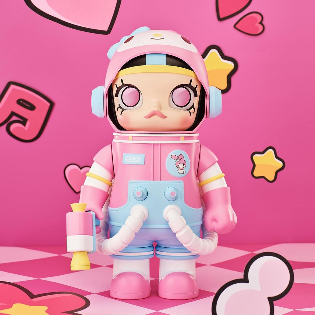 POP MART MEGA Collection SPACE MOLLY Sanrio Characters Series Pop Mart Gachapon Blind Box Figure Plastic Model Premium Toy PVC Soft Vinyl Original