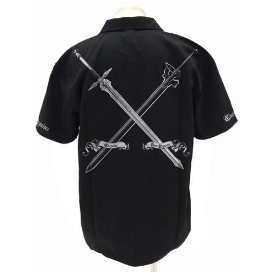 Sword Art Online Black Swordsman Work Shirt Black SizeM