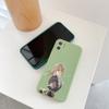 Фиолетовый чехол для телефона Evergarden для iPhone 11 12 13 Pro Max X XR XS Max 6 6S 7 8 Plus SE 2022, жидкий квадратный цветной чехол для телефона