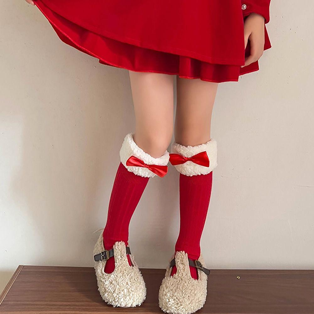Cotton Children's Socks Thicken Children Red Socks NEW New Year Red Socks Girl