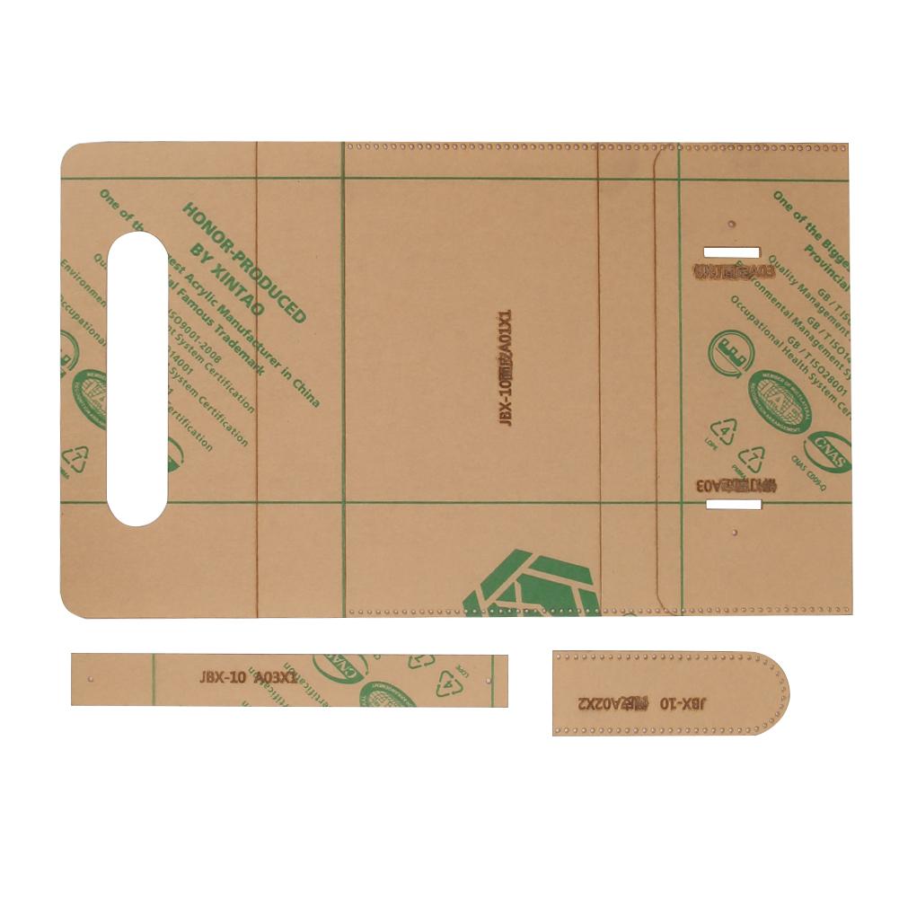 Набор шаблонов из кожи, прозрачная акриловая кожаная сумка, кошелек, инструмент для рукоделия