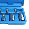 10x Triple Square Spline Bit Socket with Storage Box Auto Accessories Car Repair Multifunctional 12