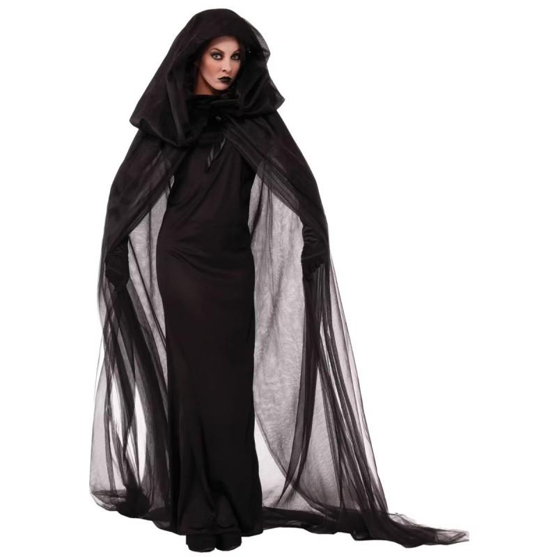 Halloween Costume Adult Ghost Night Wanderer Witch Dress Game Party Outfit