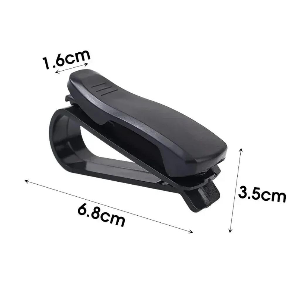 1pcs Auto Sun Visor Glasses Box Sunglasses Clip Card Ticket Holder Stand Universal Fastener Case Eyeglasses Car Accessories