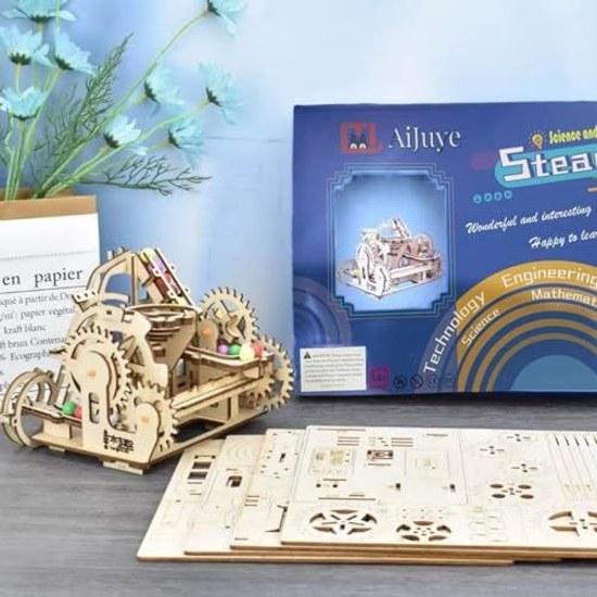 3D пазл деревянная игрушка дерево электрическая шестерня лазерный сборочный набор подходит дети взрослые образовательная механическая модель клей инструменты не требуются подарки