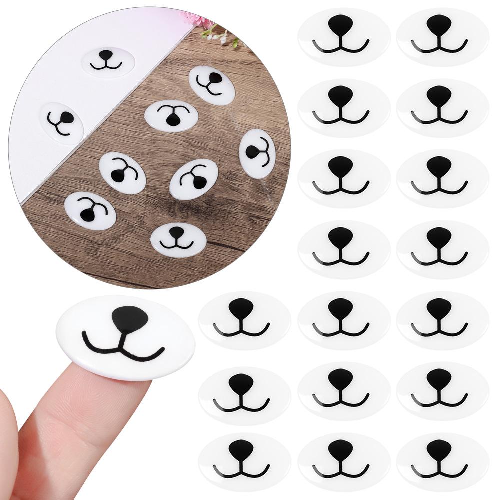 Игрушки Кукольные аксессуары Животное Кукольный нос Кукольный нос Мультфильм Безопасные глаза Медвежий рот Глаза куклы Кавайи