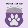 Pet Grooming Comb - Flea Comb for Cats & Dogs, Curved Design for Face & Body, Mini Detangling Brush for Pets