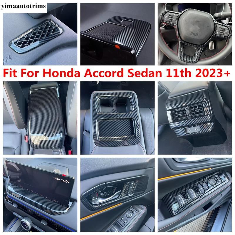 Window Lift / Steering Wheel / Water Cup / Handle Bowl / Navigation Cover Trim Accessories For Honda Accord Sedan 11th  2024